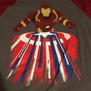 Marvel Captain America and IronMan T-shirt